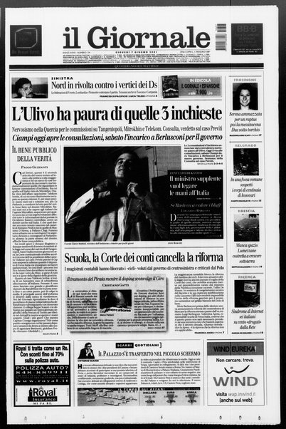 Il giornale : quotidiano del mattino